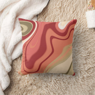 Moderne Roze Rode Regenboog Gepersonaliseerde Girl Kussen