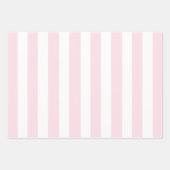 Moderne roze rode scriptstrepen inpakpapier vel (Voorkant 3)