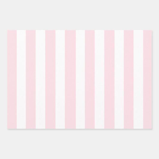 Moderne roze rode scriptstrepen inpakpapier vel (Voorkant 3)