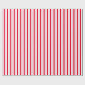 Moderne roze rode strepen Kerstmis Cadeaupapier (Vlak)
