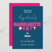 Moderne roze rondweg kaart (Voorkant / Achterkant)