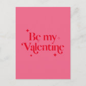 Moderne Roze Rood Sparkle zijn mijn Valentijn Feestdagenkaart (Voorkant)