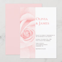 Moderne roze roos bruiloft