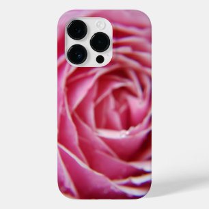 moderne roze roos close-up Case-Mate iPhone 14 pro hoesje