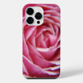  moderne roze roos close-up iPhone hoesje (Achterkant)