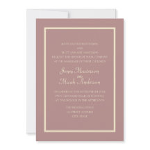 Moderne roze Roos Cream Wedding