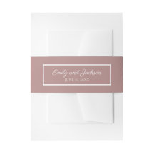 Moderne Roze Roos Witte Trouw Buikband