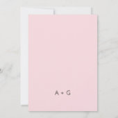 Moderne roze roze bekleding met roze roze roze bed kaart (Achterkant)