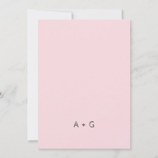 Moderne roze roze bekleding met roze roze roze bed kaart (Achterkant)