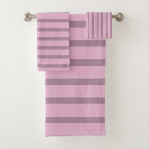 Moderne roze roze en mauve gestreept