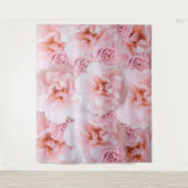 Moderne Roze Roze Fotocabine Prop Achtergrond Wandkleed (Voorkant)