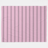 Moderne Roze Roze Gestreepte Fleece Deken (Voorkant (Horizontaal))