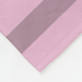 Moderne Roze Roze Gestreepte Fleece Deken (Hoek)