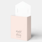 Moderne Roze Roze Goud Glitter Bruiloft Bedankdoosjes (Geopend)
