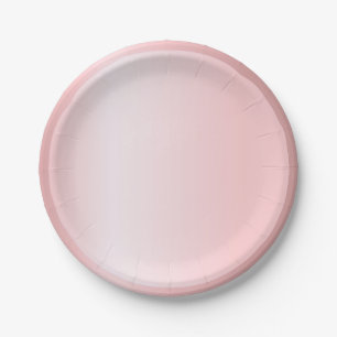 Moderne Roze Roze Goud Modieuze Template Elegant Papieren Bordje