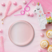 Moderne Roze Roze Goud Trendy Sjabloon Elegant Papieren Bordje (Feest)