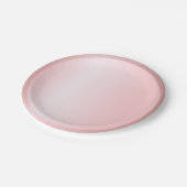 Moderne Roze Roze Goud Trendy Sjabloon Elegant Papieren Bordje (Gekanteld)