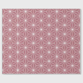 Moderne roze roze goudJapanse geometrische patrone Cadeaupapier (Vlak)