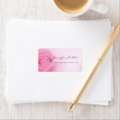 Moderne roze roze kalligrafen de Sjabloon van het Etiket (Insitu)