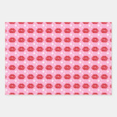 Moderne roze roze lips Kus Business Shop Inpakpapier Vel (Voorkant 2)