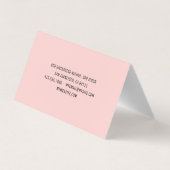 Moderne, roze, roze Macarons Professional Logo Visitekaartje (Achterkant)