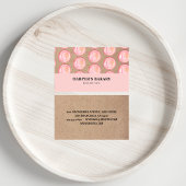 Moderne, roze, roze Macarons Professional Logo Visitekaartje