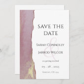 Moderne roze roze roze vlek sparen de Kaart van de (Voorkant / Achterkant)