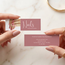 Moderne Roze Roze Script Foto Nagel Salon