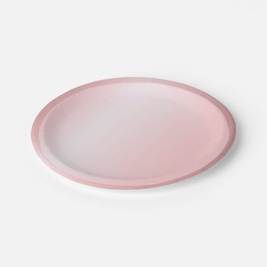 Moderne roze roze Sjabloon goudrendy legant Papieren Bordje (Gekanteld)