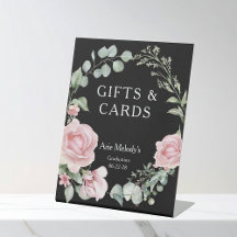 Moderne Roze Rozen Script Afstudeercadeaus & Kaart