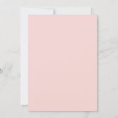 Moderne Roze Rozen Trouw Uitnodiging (Achterkant)