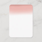 Moderne roze RSVP met QR-code Informatiekaartje (Achterkant)