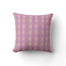 Moderne roze ruit kussensloop