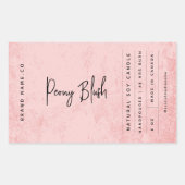 Moderne Roze Rustieke Label (Voorkant)