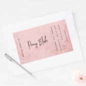 Moderne Roze Rustieke Label (Envelop)