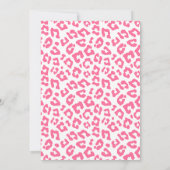 Moderne Roze Safari Calling Party Dieren Verjaarda Kaart (Achterkant)