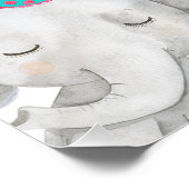 Moderne Roze Safari Party Dieren Verjaardag Welkom Perfect Poster (Hoek)