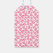 Moderne Roze Safari Party Dieren Verjaardagscadeau Cadeaulabel (Achterkant)