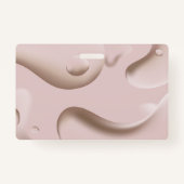 Moderne Roze Schoonheidssalon Nail Artist Business Badge (Achterkant)