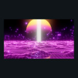 Moderne roze Sci Fi pop art scene3 Poster<br><div class="desc">Moderne roze Sci Fi pop art scene3</div>