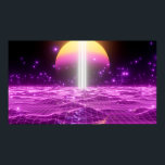 Moderne roze Sci Fi pop art scene3 Poster<br><div class="desc">Moderne roze Sci Fi pop art scene3</div>