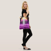 Moderne roze Sci Fi pop art scene3 Tote Bag (Op model)