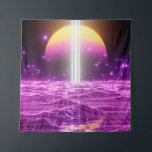 Moderne roze Sci Fi pop art scene3 Wandkleed<br><div class="desc">Moderne roze Sci Fi pop art scene3</div>