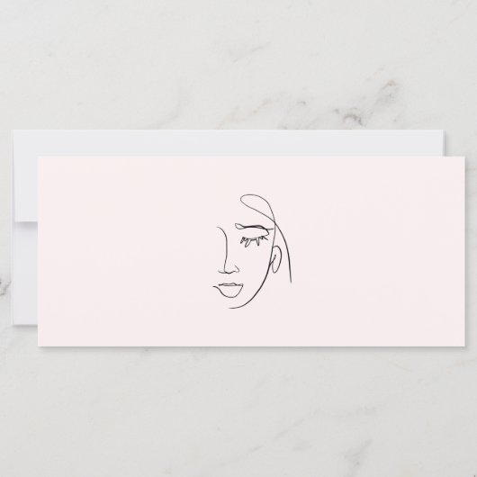 Moderne Roze Spa Salon of Diensten Gift Kaart (Achterkant)