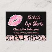 Moderne roze spaarlamp visitekaartje (Voorkant)