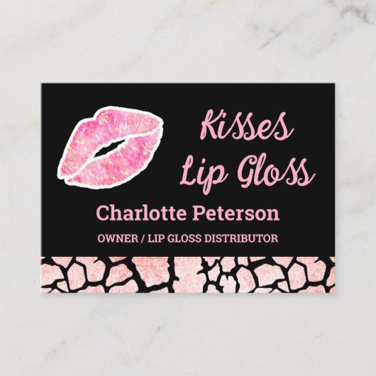 Moderne roze spaarlamp visitekaartje (Voorkant)