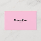 Moderne roze sprinkhaankreeft en suikergoed visitekaartje (Achterkant)