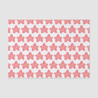 Moderne Roze Ster Sketch Patroon Tissuepapier