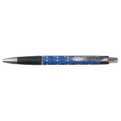 Moderne Roze Sterren Confetti Mix Pen (Achterkant)