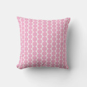 Moderne Roze Stippen Kussen – Minimalist W (Voorkant)